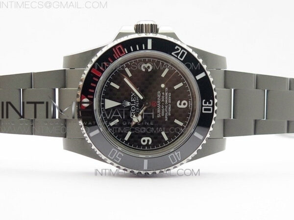 The Rough Matt Carbon Sandblast SS GMF Best Edition Carbon Dial on SS Bracelet SA3130 – Bild 2