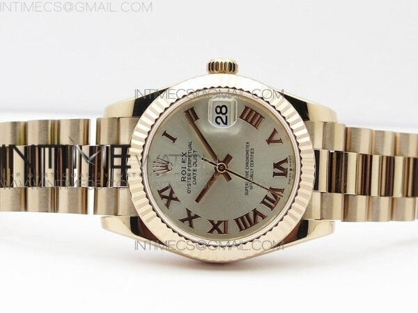 Datejust 31mm 278275 RG BP Best Edition Silver Roman Markers Dial on RG President Bracelet – Bild 3
