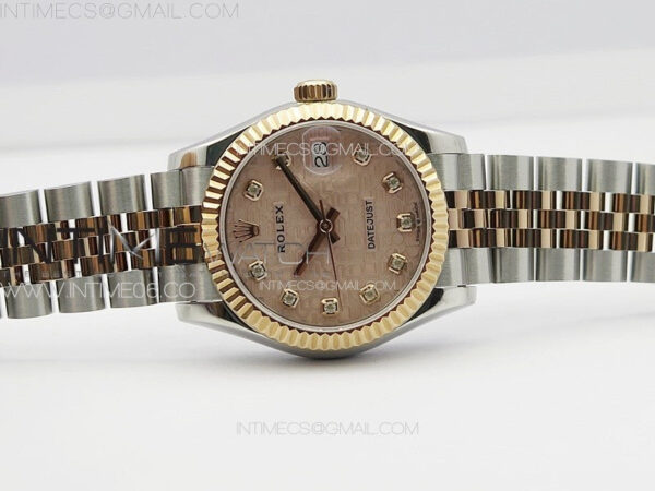DateJust 31mm 178271 SS/RG APSF Best Edition RG Jubilee Dial Crystal Markers on Jubilee Bracelet A2824 – Bild 3