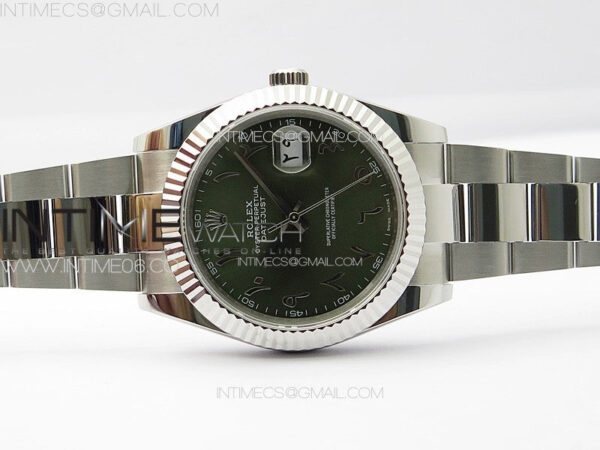 DateJust 41 126334 SS GMF 1:1 Best Edition Green Dial Arabic Markers on Oyster Bracelet – Bild 2