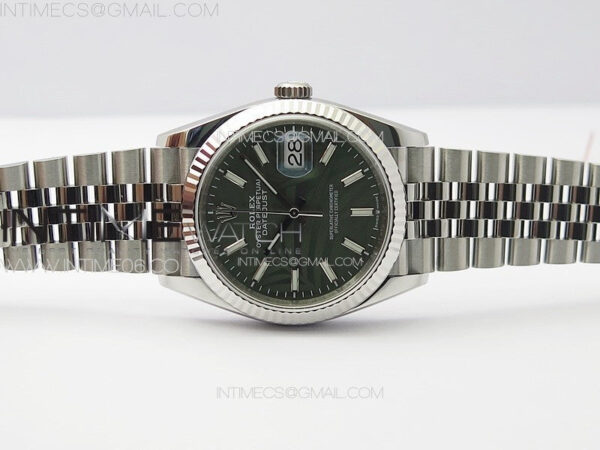 DateJust 36 SS 126234 VSF 1:1 Best Edition 904L Steel Green Leaf Dial on Jubilee Bracelet VS3235 – Bild 4