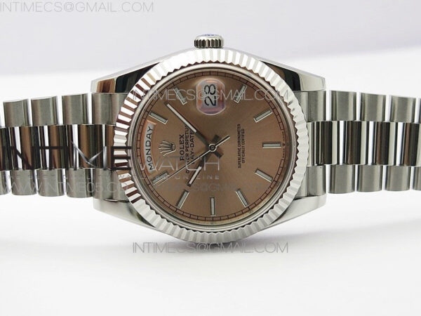 Day-Date 40mm 228239 BP New Dial Version 904 SS RG Stick Markers Dial on SS President Bracelet A2836 – Bild 4