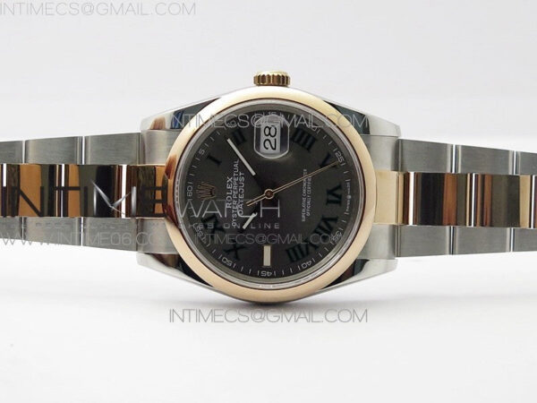 DateJust 36 SS/RG 126201 BP 1:1 Best Edition Gray Dial on Oyster Bracelet – Bild 3