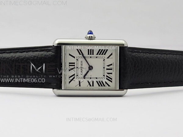 Tank Must Ladies 25mm SS AF 1:1 Best Edition White Dial on Black Leather Strap Ronda Quartz – Bild 3