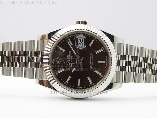 DateJust 41 126334 SS BP 1:1 Best Edition New Version Brown Dial on Jubilee Bracelet – Bild 3