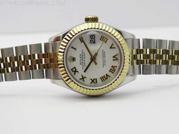 Datejust 28mm 279173 SS/YG BP Best Edition White Roman Markers Dial on SS/YG Jubilee Bracelet ETA2671 – Bild 3