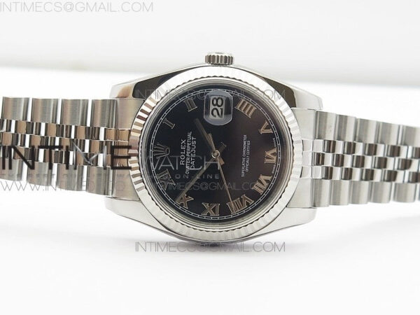 DateJust 36 SS 116234 ARF 1:1 Best Edition Black Dial Roman Markers on SS Jubilee Bracelet SH3135 – Bild 3