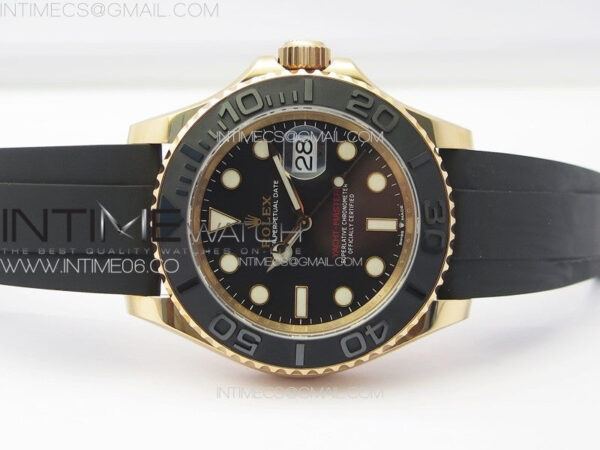 Yacht-Master 126655 RG C+F 1:1 Best Edition Black Ceramic Bezel on Oysterflex Rubber Strap VR3235 – Bild 3