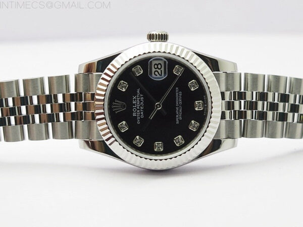 Datejust 31mm 278271 SS BP Best Edition Black Crystal Markers Dial on Jubilee Bracelet – Bild 3