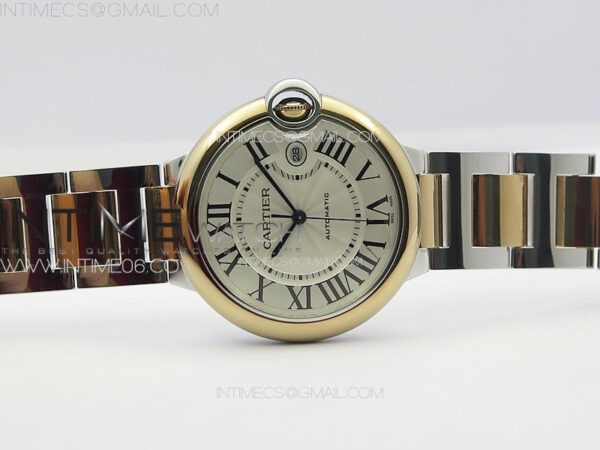 Ballon Bleu 42mm SS/RG K3F 1:1 Best Edition White Texture Dial on SS Bracelet A2824 – Bild 3