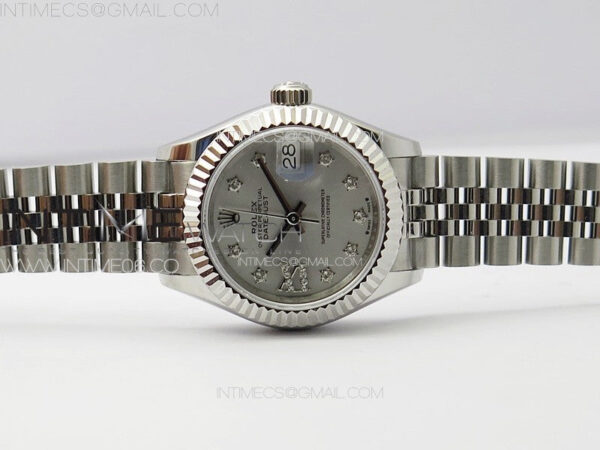 Datejust 28mm 279179 SS APSF Best Edition Silver Dial Stars Crystals Markers on SS Jubilee Bracelet NH05 – Bild 3