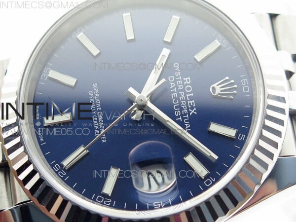DateJust 41 126334 904L SS VSF 1:1 Best Edition Blue Dial on Jubilee Bracelet VS3235 – Bild 4