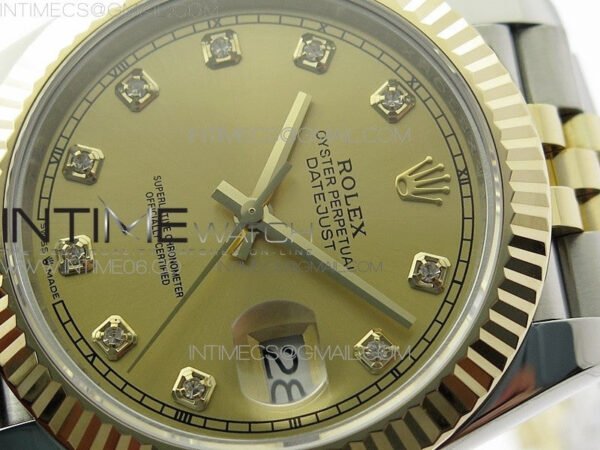 DateJust 41 126333 Wrapped SS/YG 3EF 1:1 Best Edition YG Dial Crystal Markers on Wrapped SS/YG Jubilee Bracelet A3235 – Bild 3