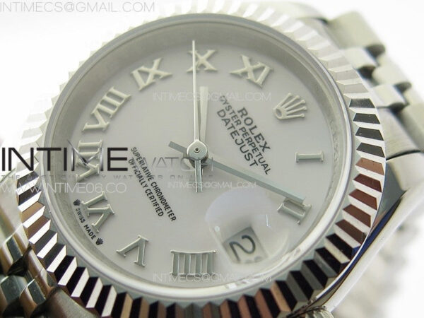 Datejust 28mm 279179 SS APSF Best Edition White Dial Roman Markers on SS Jubilee Bracelet NH05 – Bild 3