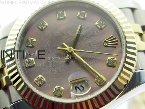 Datejust 31mm 278273 SS/YG BP Best Edition Brown MOP Diamond Markers Dial on SS/YG Jubilee Bracelet – Bild 4