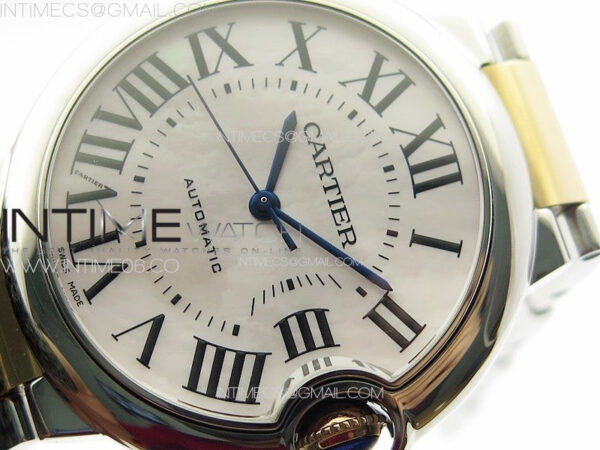 Ballon Bleu 36mm SS/RG K3F 1:1 Best Edition White MOP Dial on SS Bracelet A076 – Bild 4