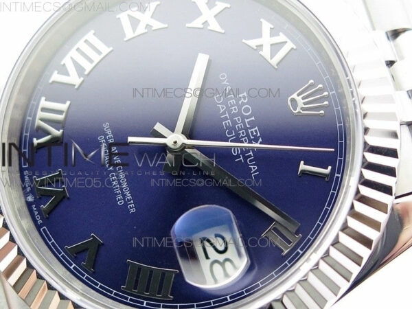 DateJust 41 126334 SS BP 1:1 Best Edition New Version Blue Roman Markers Dial on Jubilee Bracelet – Bild 4