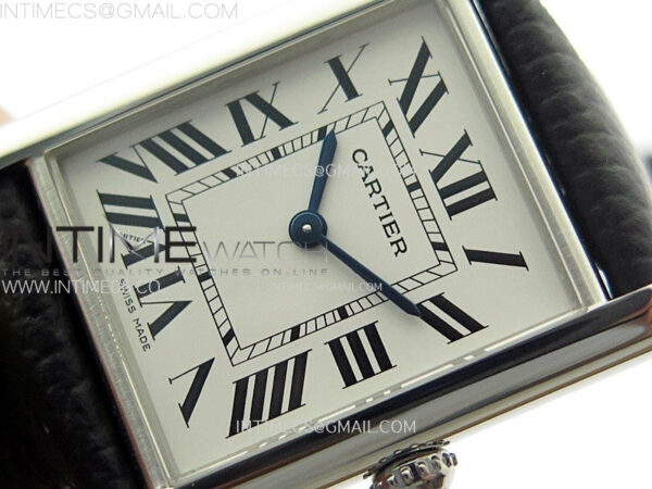 Tank Must Ladies 25mm SS AF 1:1 Best Edition White Dial on Black Leather Strap Ronda Quartz – Bild 4
