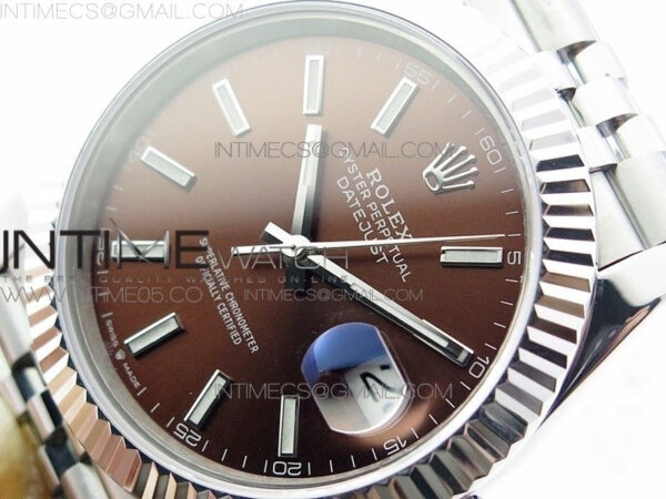DateJust 41 126334 SS BP 1:1 Best Edition New Version Brown Dial on Jubilee Bracelet – Bild 4