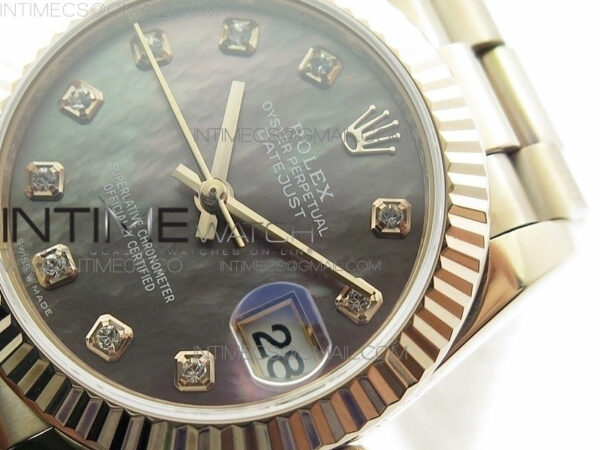 Datejust 31mm 278275 RG BP Best Edition MOP Gray Crystal Markers Dial on RG President Bracelet – Bild 4