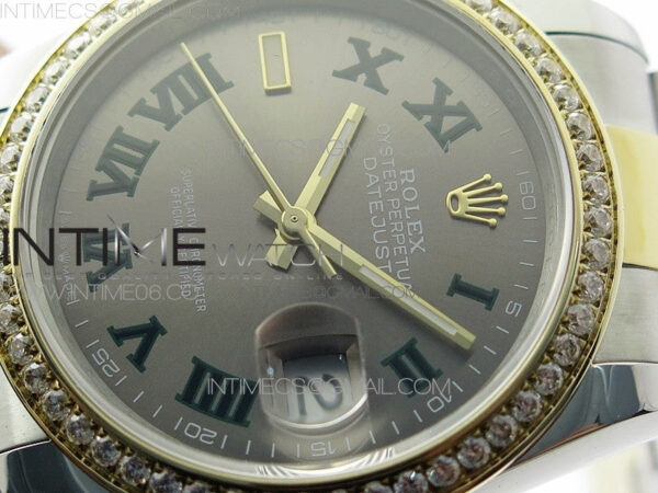 DateJust 36 SS/YG 126283 JDF 1:1 Best Edition Gray Dial on Oyster Bracelet – Bild 4