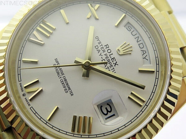 Day Date 40mm 228238 Gain Weight YG/tungsten APSF 1:1 Best Edition White Dial Roman Markers on YG President Bracelet A2836 – Bild 4