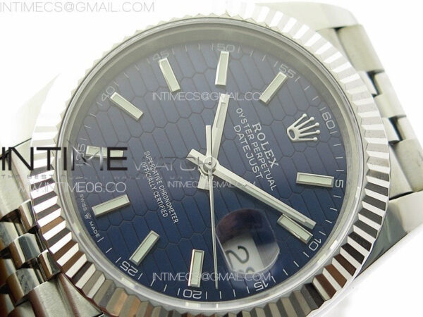 DateJust 41 126334 SS GMF 1:1 Best Edition Blue Fluted Dial on Jubilee Bracelet – Bild 4