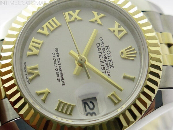 Datejust 28mm 279173 SS/YG BP Best Edition White Roman Markers Dial on SS/YG Jubilee Bracelet ETA2671 – Bild 4