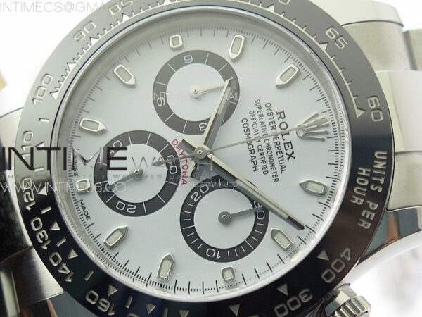 Daytona 116500 Clean 1:1 Best Edition 904L SS Case and Bracelet White Dial SA4130 – Bild 4