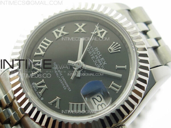 Datejust 28mm 279179 SS APSF Best Edition Gray Dial Roman Markers on SS Jubilee Bracelet NH05 – Bild 4