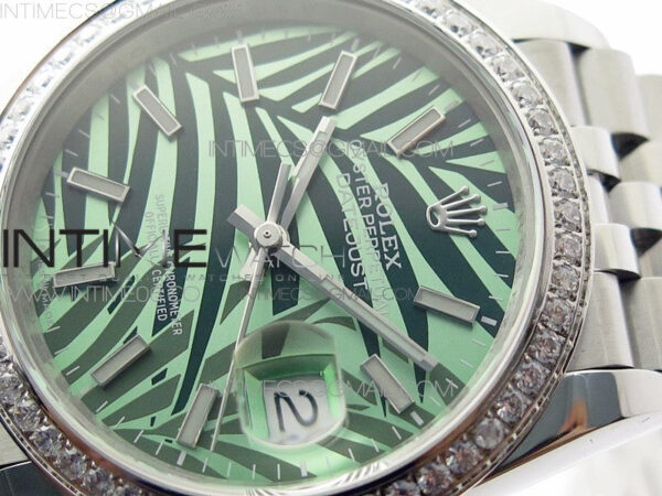 DateJust 36 SS 126284 BP 1:1 Best Edition New Green Dial on Jubilee Bracelet – Bild 4