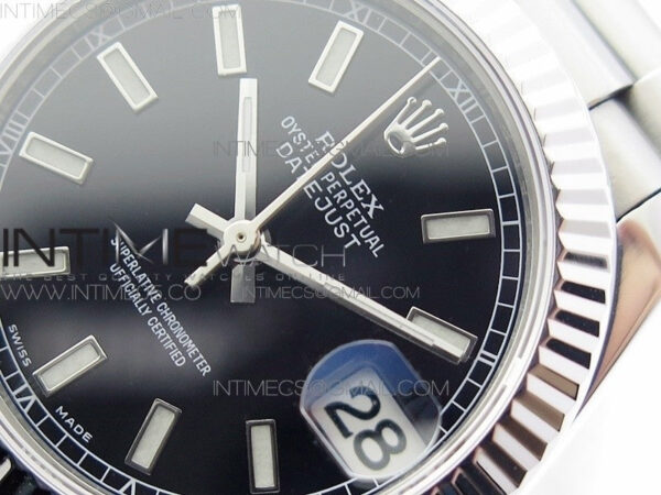Datejust 31mm 278275 SS BP Best Edition Black Stick Markers Dial on SS President Bracelet – Bild 5