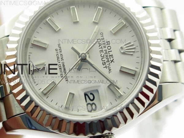 Datejust 28mm 279174 SS BP Best Edition White Sticks Markers Dial on SS Jubilee Bracelet ETA2671 – Bild 4