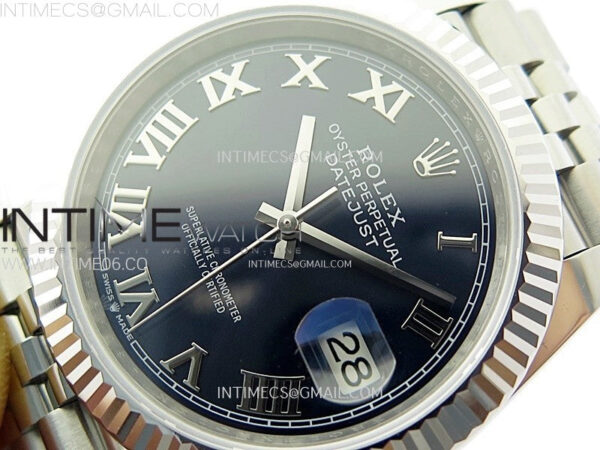 DateJust 41mm 126334 904 SS ARF 1:1 Best Edition Blue Dial Roman Markers on Jubilee Bracelet SH3235 – Bild 4