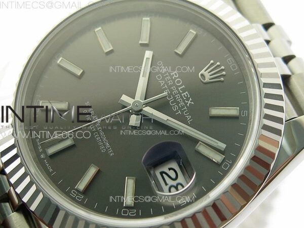 DateJust 41 126334 904L SS VSF 1:1 Best Edition Gray Dial on Jubilee Bracelet VS3235 – Bild 5