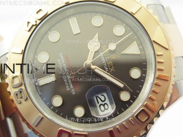 Yacht-Master 126621 904L/RG Clean 1:1 Best Edition Brown Dial On 904L/RG Bracelet VR3235 – Bild 4