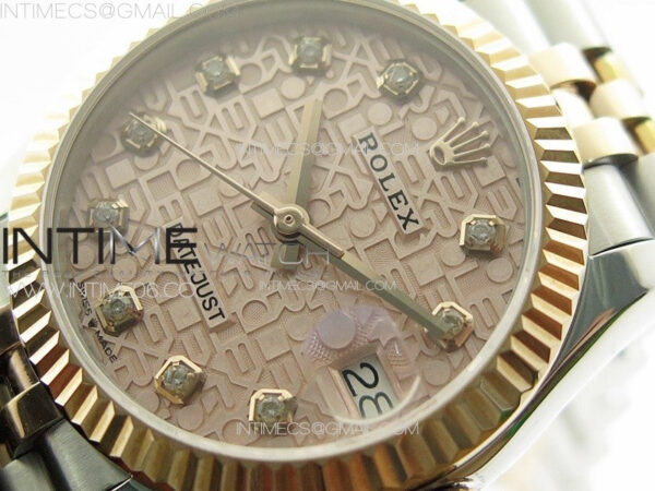 DateJust 31mm 178271 SS/RG APSF Best Edition RG Jubilee Dial Crystal Markers on Jubilee Bracelet A2824 – Bild 4