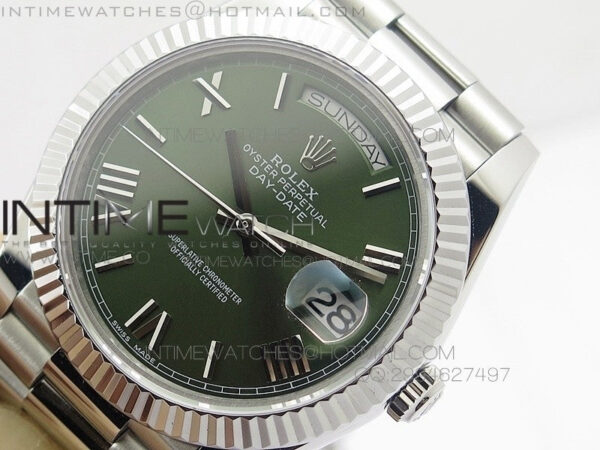 DayDate 40mm BP Best 228239 SS Green dial Roman on SS Bracelet – Bild 4