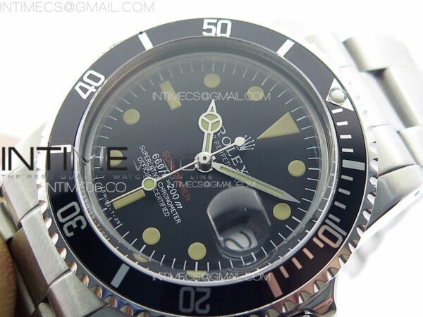 Vintage Submariner 1680 SS B12 Best Edition Black Dial on SS Bracelet A2836 (Style2) – Bild 5