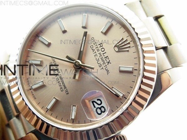 Datejust 31mm 278275 RG BP Best Edition RG Sticks Markers Dial on RG President Bracelet – Bild 4