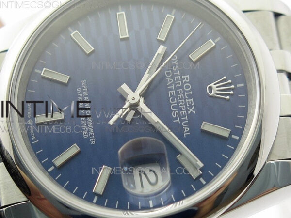 DateJust 36 SS 126200 BP 1:1 Best Edition New Blue Dial on Jubilee Bracelet – Bild 3