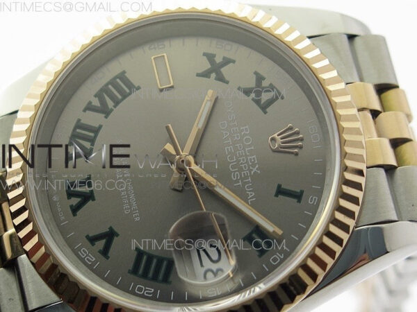 DateJust 36 SS/RG 126231 BP 1:1 Best Edition Gray Dial on Jubilee Bracelet – Bild 4