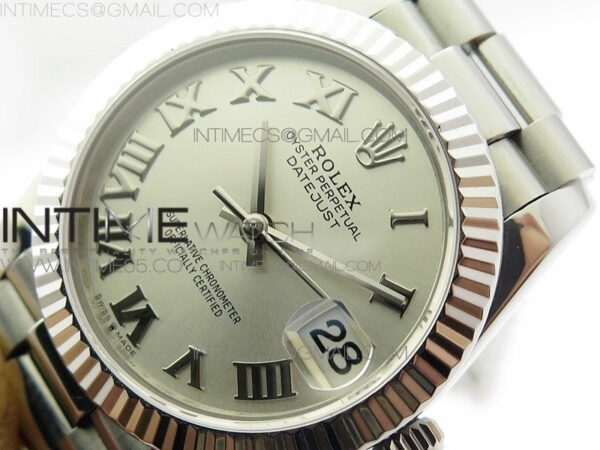 Datejust 31mm 278275 SS BP Best Edition Silver Roman Markers Dial on SS President Bracelet – Bild 4
