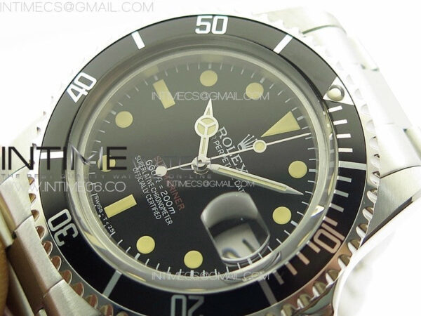 Vintage Submariner 1680 SS JKF Best Edition Black Dial on SS Bracelet (Style1) A2836 – Bild 4