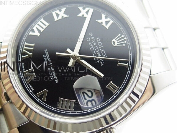 DateJust 36 SS 116234 ARF 1:1 Best Edition Black Dial Roman Markers on SS Jubilee Bracelet SH3135 – Bild 4