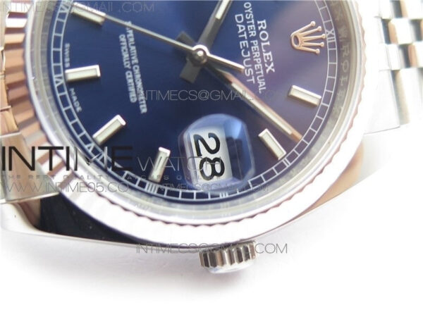 DateJust 36 SS 116234 ARF 1:1 Best Edition 904L Steel Blue Dial on Jubilee Bracelet SH3135 V3 – Bild 4