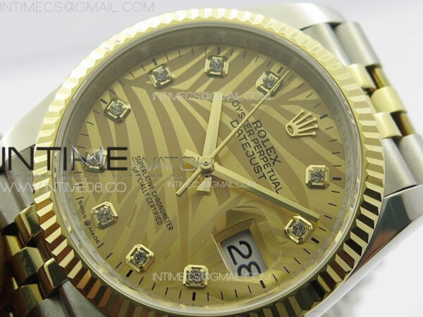 DateJust 36 SS/YG 126234 JDF 1:1 Best Edition New YG Dial on Jubilee SS/YG Bracelet – Bild 5