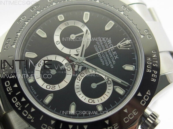 Daytona 116500LN APSF Black Dial Sticks Markers On SS BraceletSlim A7750 – Bild 4