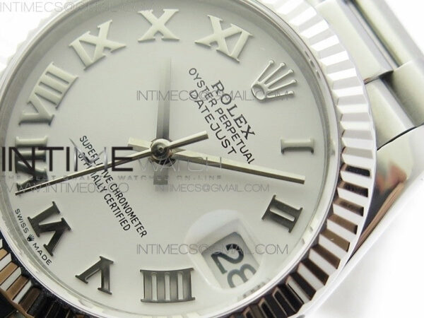 Datejust 31mm 278275 SS BP Best Edition White Roman Markers Dial on SS President Bracelet – Bild 5