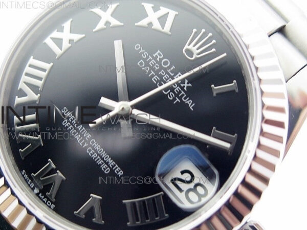 Datejust 31mm 278275 SS BP Best Edition Black Roman Markers Dial on SS President Bracelet – Bild 4